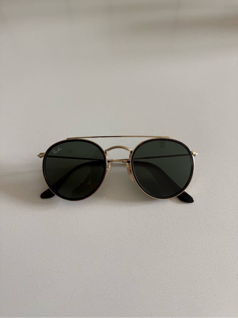 Ray-Ban Round Double Bridge Metal Sunglasses - Picture 2 of 10